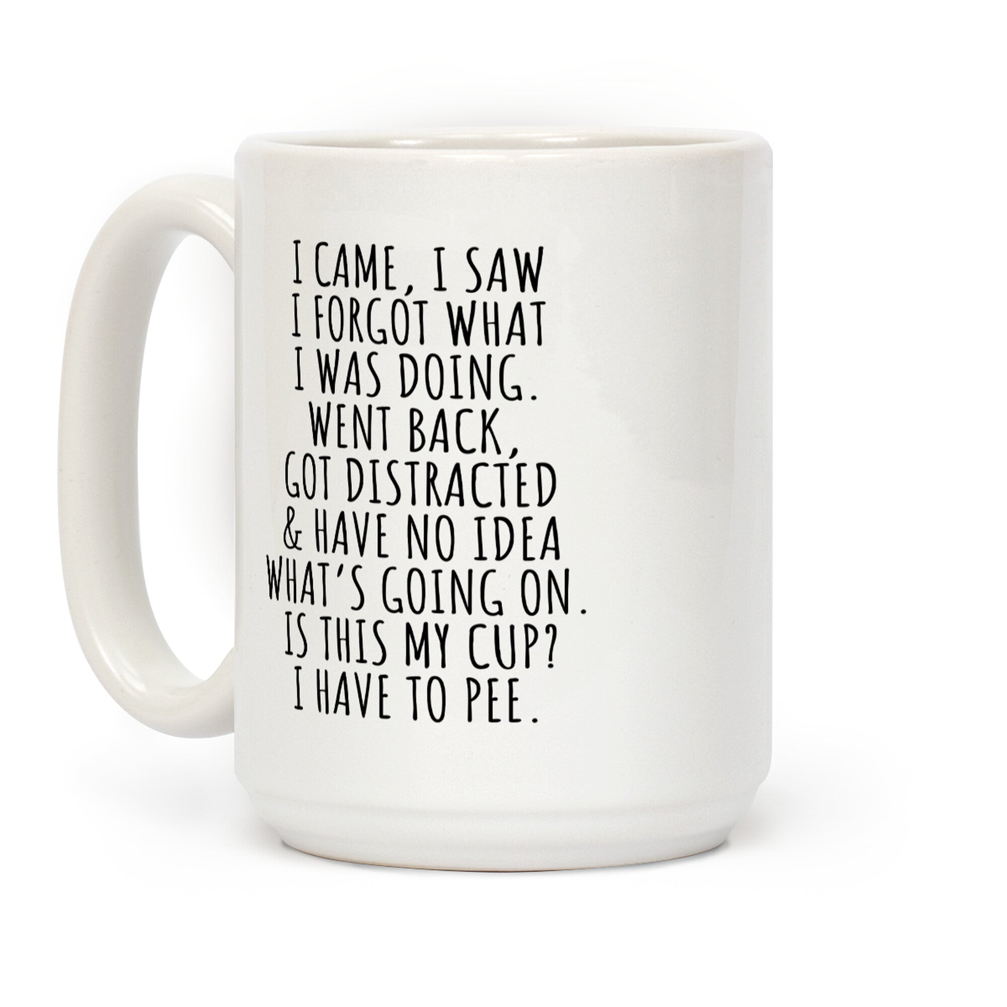 I Came I Saw I Forgot What I Was Doing Coffee Mug